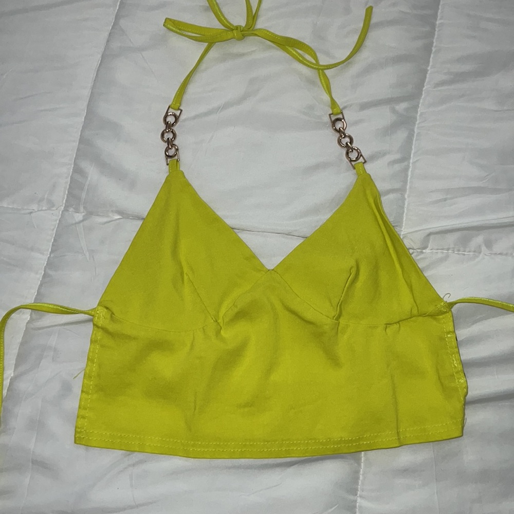 Tie back summer crop top 😊💚